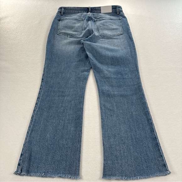 Pistola Jeans Womens 29 Lennon High Rise Crop Boot Jean Raw Hem Light Wash EUC - Picture 3 of 8